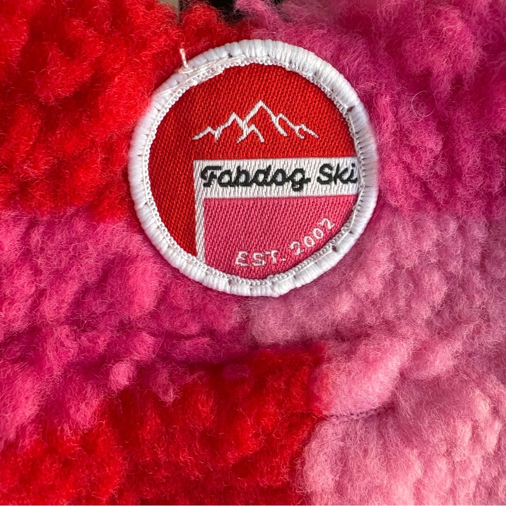 Fabdog pink Sherpa dog vest size 16 - medium small dog spot for leash Nwt - Picture 2 of 14